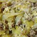 絵理香fl's cooksnap of when they made 挽肉と玉ねぎの卵とじ.