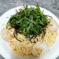 ebipeco's cooksnap of when they made ホタテとたらこの和風パスタ.