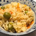 あらかわつま's cooksnap of when they made 新漬けオリーブの炊き込みご飯.