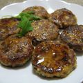 caramel-cookie's cooksnap of when they made 秋刀魚と豆腐の生姜照り焼きハンバーグ.