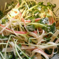 ままきっこ。's cooksnap of when they made かいわれ大根とカニカマのマヨおかか合え.