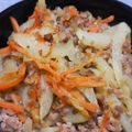 こむぎぱくぱく's cooksnap of when they made ジャガイモとひき肉の薄味炒め☆.