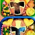 かうべるみるく's cooksnap of when they made 新ヒーロー♪ニンニンジャーキャラ弁.