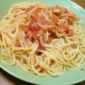 dechico's cooksnap of when they made トマトとツナのパパッとパスタ♡.