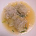 ＡＲＩＡ☆'s cooksnap of when they made プリプリ♪エビのラビオリ風スープ.