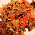 ひなた１０１６'s cooksnap of when they made 牛薄切り肉と大根の甘辛炒め.