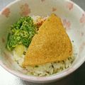 もぐ・ω・くま's cooksnap of when they made どん兵衛のきつね(あげ)で一膳丼アレンジ.