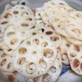 小栗色's cooksnap of when they made 大葉香る♬レンコンの梅おかか和え.