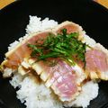 実悠徠ママ's cooksnap of when they made 「びん長マグロの漬け焼き」.