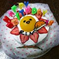 コッピーママ's cooksnap of when they made 簡単♡お誕生日ケーキ♡ ぐでたま.