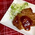 ingen565's cooksnap of when they made 昔懐かしい！洋食屋風ポークソテー♪.