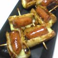 とら＆とららのママ's cooksnap of when they made お弁当♡ウインナーのチーズちくわ巻き.