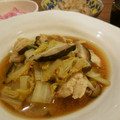 のりてぃｓｘ's cooksnap of when they made 簡単＊和食♪鶏ささみと白菜しめじの味噌煮.