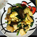 yi91's cooksnap of when they made 鶏肉とほうれん草と卵☆バター醤油炒め.