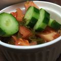 あゆたっくん's cooksnap of when they made トマトきゅうりメカブのサラダ.
