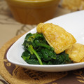 ぽっぽぺぺ's cooksnap of when they made 小松菜と油揚げのシャキシャキ炒め.
