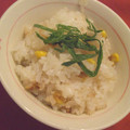 Omamama's cooksnap of when they made とうもろこしごはん.