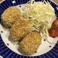 猫が好き。's cooksnap of when they made 片付け楽チン♬揚げないコロッケ.