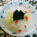 三つ葉つくし's cooksnap of when they made 白菜と人参のおかゆ♪.