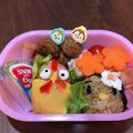 し〜〜ちゃん's cooksnap of when they made キャラ弁⭐ツムツム⭐モアナとプア⭐.