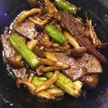 花花里's cooksnap of when they made ❤️鶏レバーとアスパラ炒め.