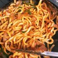 蓮花☆'s cooksnap of when they made うまい！簡単！手抜き！のナポリタンうどん.