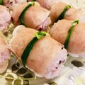 LimeLunch's cooksnap of when they made クルっと☆ベーコン巻き寿司.