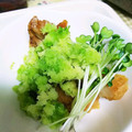 ユーロン's cooksnap of when they made ぽん酢を使った鶏の辛子揚げおろし丼.