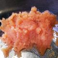 peteco's cooksnap of when they made 裏ワザ★タラコ、明太子の綺麗な皮剥き.