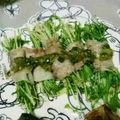 Hitomiクック's cooksnap of when they made レンジで簡単！豚バラと水菜のネギ塩レモン.