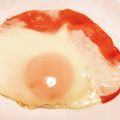 のんべぇヒロ's cooksnap of when they made ダムエッグ！流れ出ないハムエッグ.