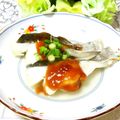 tennisnoah's cooksnap of when they made レンジで簡単＊たらのピリ辛中華ソース.