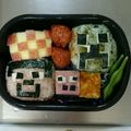 はるANDゆうママ's cooksnap of when they made マイクラ弁当 スティーヴ&クリーパー.