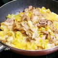 ｋｏｕｋｉ⭐'s cooksnap of when they made 早旨っ☀✿豚肉とキャベツ炒めの❀卵とじ✿.