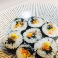 yuri4272's cooksnap of when they made キンパ（韓国風のり巻き）節分にも♪.