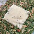 ルーブル美術館's cooksnap of when they made 青い部分消費❣ネギチーズチヂミ.