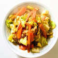 しほり☆ん's cooksnap of when they made 豚こま肉とキャベツのピリ辛みそ炒め.
