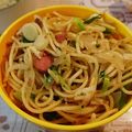 ☆レンココ☆'s cooksnap of when they made ブロッコリーと焼き豚のにんにく醤油パスタ.