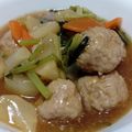 レオミウ's cooksnap of when they made 赤かぶと肉だんごの中華煮込み.