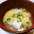 ゆみらんたん's cooksnap of when they made ほっこりとろり✿豆腐と玉子の簡単スープ.