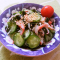 えれぼん's cooksnap of when they made 簡単お手軽！わかめときゅうりの酢の物♪.