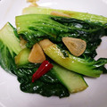とにーにょ's cooksnap of when they made 青菜(ターサイ)のオイスターソース炒め.