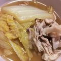 KとMと2匹の怪獣と's cooksnap of when they made 簡単！白菜と豚バラのおかずになるスープ.