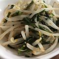 ゆりはるみ♡'s cooksnap of when they made 春菊ともやしの簡単ナムル♪.