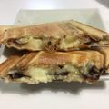 Naaaai's cooksnap of when they made バナナとチョコのホットサンド♡.