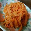 和彩«のあ»'s cooksnap of when they made 減塩★減油★人参の胡麻和え.