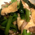 AriYu★'s cooksnap of when they made 副菜に！節約！小松菜と油揚げの炒めもの.