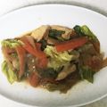 クックI6NLMD☆'s cooksnap of when they made 鶏胸肉で簡単生姜焼き野菜炒め.