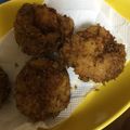 67luna's cooksnap of when they made チーズin里芋コロッケ☆豚肉巻き.
