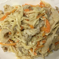愛とココ's cooksnap of when they made 食感楽しい♪切干大根と豚肉のオイマヨ炒め.